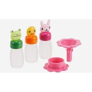 Torune JAPAN Mini Cups sauce case Tare bin Animal With Jyogo 3pcs for lunch box